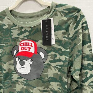 Boy - 7, 10, & 12 - NWT Chaser Chill Out Camo Long Sleeve Tee
